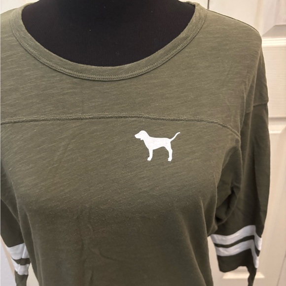 PINK Olive Green Women's Top - Picture 4 of 9